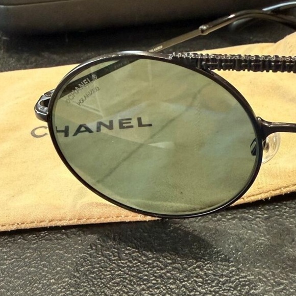 CHANEL  Metal Winter Round Sunglasses 4232 Black*Polarized* 53|21|140 - Picture 5 of 9